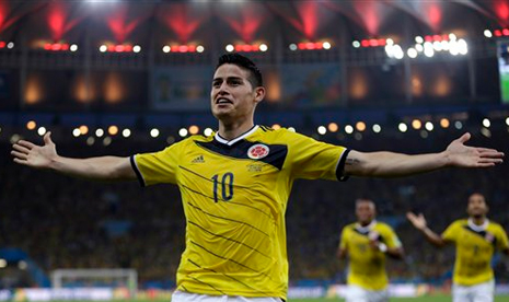 Gelandang serang Kolombia James Rodriguez