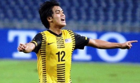 Gelandang timnas Malaysia, Mohd Nazmi Faiz Mansor.