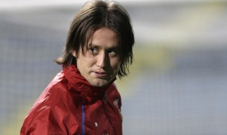 Gelandang Tomas Rosicky.