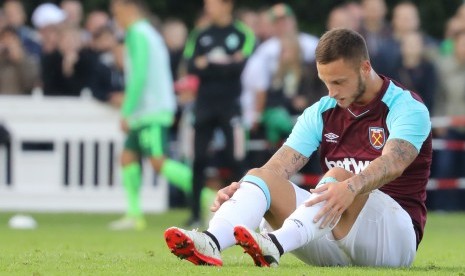 Gelandang West Ham United, Marko Arnautovic.