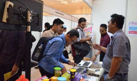 Gelaran bursa kerja yang digelar LPPMP Universitas Negeri Yogyakarta di Auditorium UNY. 