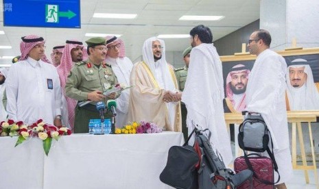 Gelombang ketiga keluarga korban penyerangan masjid Christchurch, Selandia Baru tiba di Bandara Internasional King Abdulaziz di Jeddah, Ahad (4/8). 