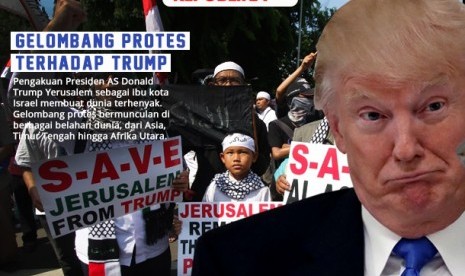 Protests against US President Donald Trump's decision which recognized Jerusalem as Israel's capital.