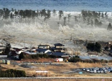 Gempa bumi yang memicu tsunami dahsyat di Jepang pada Maret lalu.