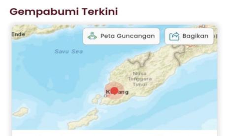 Gempa Kupang. Ilustrasi