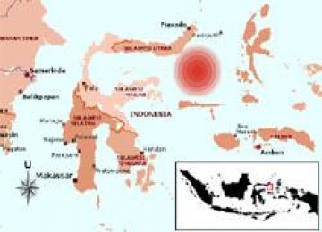 Gempa di Laut Melonguane Sulut