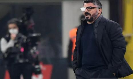 Gennaro Gattuso tetap memimpin Napoli meski menderita penyakit mata dalam pertandingan kontra Inter Milan pada 17 Desember 2020