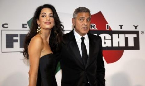 George Clooney dan tunangannya