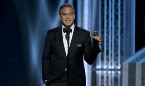 George Clooney di ajang penghargaan Golden Globe.