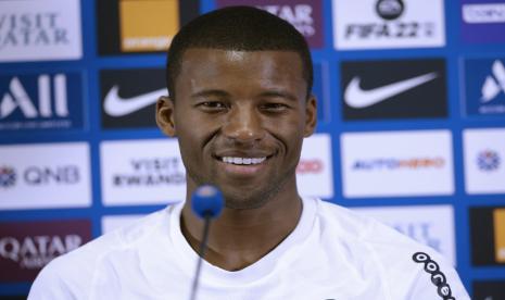 Gelandang Paris Saint-Germain (PSG) asal Belanda, Georginio Wijnaldum, yang diincar klub Arab Saudi, Al Ettifaq. 