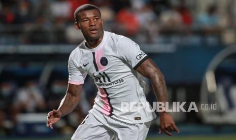 Gelandang Paris Saint-Germain (PSG) Georginio Wijnaldum. Musim depan Wijnaldum dikabarkan akan kembali ke Liga Inggris.