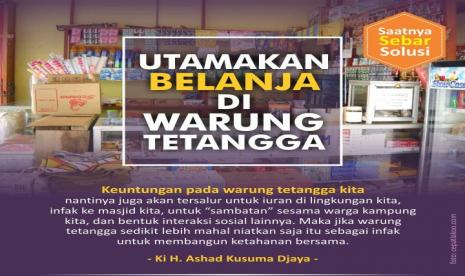 Gerakan Infaq dan Belanja di Warung Tetangga.