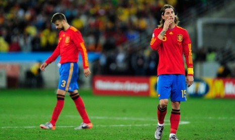 Gerard Pique dan Sergio Ramos