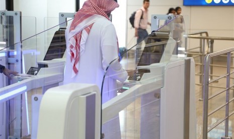 Gerbang pintar Bandara Dubai.