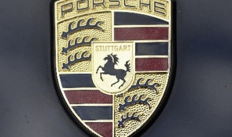 GERMANY/ - File photo of a Porsche car emblem in Warsaw