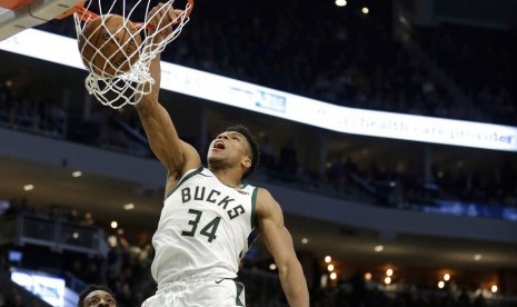 Bintang Milwaukee Bucks, Giannis Antetokounmpo.