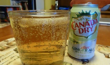 Ginger ale atau minuman soda rasa jahe.