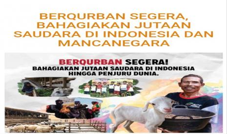 Global Qurban dan ACT mengajak masyarakat melakukan kurban sejak saat ini.