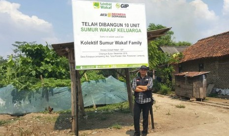 Global Wakaf ACT Lampung membantu sumur wakaf kepada 10 warga di Lempasing, Pesawaran, Lampung, Jumat (20/12).