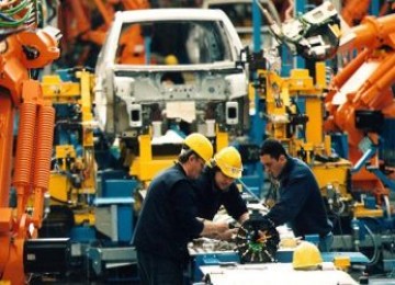 GM auto assembly line di Thailand