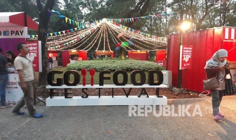 Gojek menggelar Go-Food Festival. ilustrasi