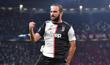 Penyerang Juventus Gonzalo Higuain.