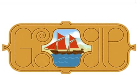 Google Doodle tampilkan ilustrasi kapal pinisi