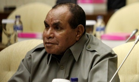 Governor of West Papua Abraham O Atururi (file photo)