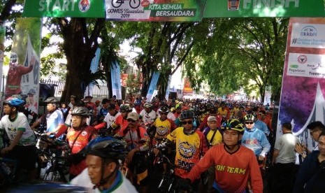 Gowes Nusantara di Padang.