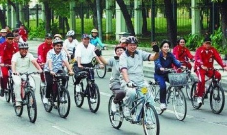 Gowes ria ala pejabat RI.