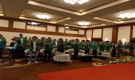 GP Ansor DKI Jakarta gelar Rakorwil di hotel Millenium Jakarta, Jumat (23/9/2022). 