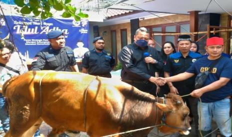 DPP Garda Pemuda NasDem (GPND) berbagi daging qurban dalam rangka rayakan Idul Adha 1443 H 