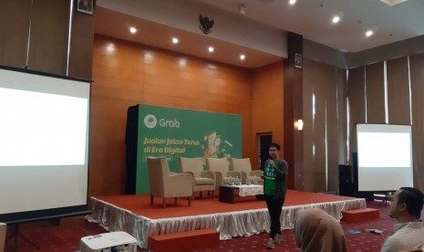 Grab gelar seminar ke UMKM di Bandung belum lama ini