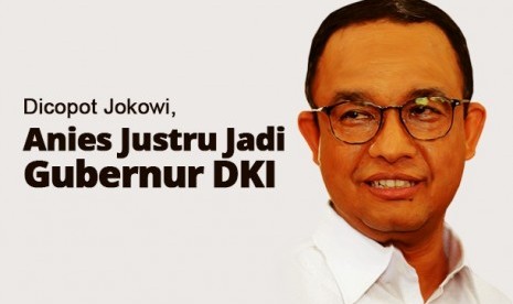 Grafis perjalanan Anies menjadi Gubernur DKI Jakarta