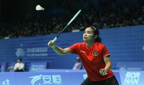 Gregoria Mariska Tunjung saat beraksi di Asian Games 2022 Hangzhou