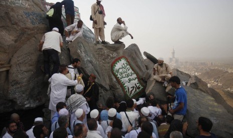 Rasulullah melakukan khalwat di Gua Hira hingga turun wahyu Alquran. Gua Hira di Jabal Nur, Makkah, Arab Saudi.