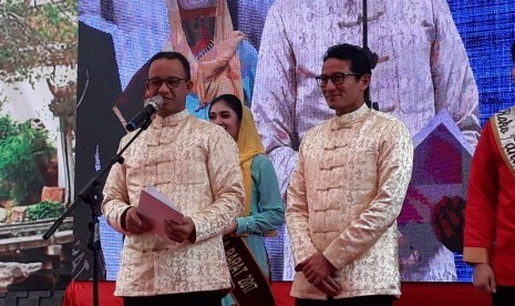 Gubernur DKI Jakarta Anies Baswedan dan Wakil Gubernur Sandiaga Uno.