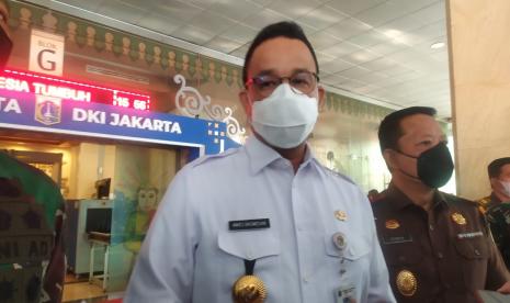 Gubernur DKI Jakarta, Anies Rasyid Baswedan saat ditemui di Balai Kota DKI, Rabu (8/9).