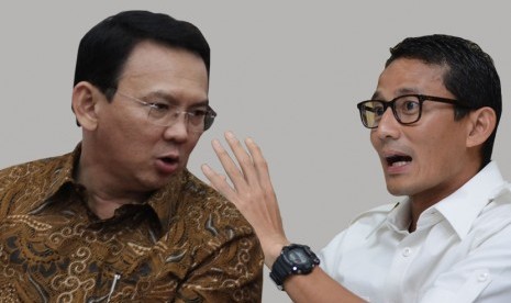 Gubernur DKI Jakarta, Basuki 'Ahok' Tjahaja Purnama vs calon wakil gubernur Sandiaga Uno