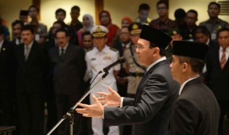 Gubernur DKI Jakarta Basuki Tjahaja Purnama alias Ahok.