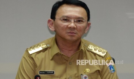  Gubernur DKI Jakarta Basuki Tjahaja Purnama. (Republika/Yasin Habibi)