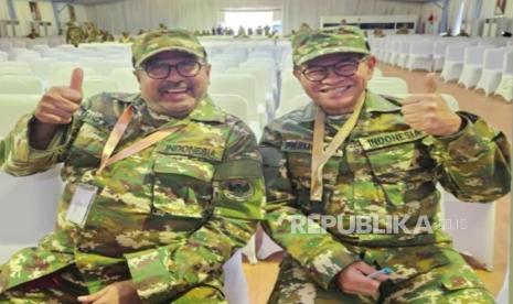 Gubernur DKI Jakarta Pramono Anung Wibowo dan Wakil Gubernur Rano Karno di Akademi Militer (Akmil), Kota  Magelang, Jawa Tengah pada Kamis (27/2/2025).