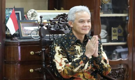 Gubernur Ganjar Pranowo menghadiri secara virtual acara Pertemuan Tahunan Industri Jasa Keuangan 2021 dan Arahan Presiden RI