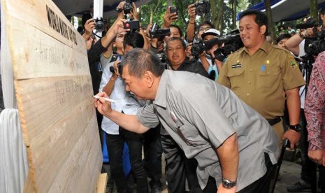 Wakil Gubernur Jabar H. Deddy Mizwar hadiri Peringatan Hari Air Sedunia Tingkat Prov Jabar di Taman Hutan Raya Ir. H. Djuanda Dago Pakar Bandung Selasa (22/3). 