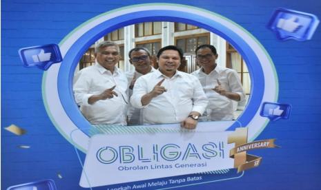 Gubernur Kalimantan Selatan H. Sahbirin Noor melalui Sekretaris Daerah Provinsi Kalimantan Selatan Roy Rizali Anwar menghadiri penayangan edisi spesial First Anniversary Obligasi, bertema “Langkah Awal Melaju Tanpa Batas” di Mahligai Pancasila, Banjarmasin, Selasa (20/9/2022) malam.