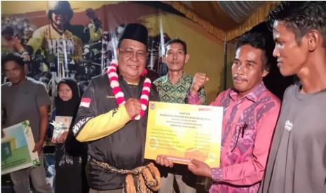 Gubernur Kalsel Sahbirin Noor atau Paman Birin menyambangi Desa Rantau Panjang Hulu.