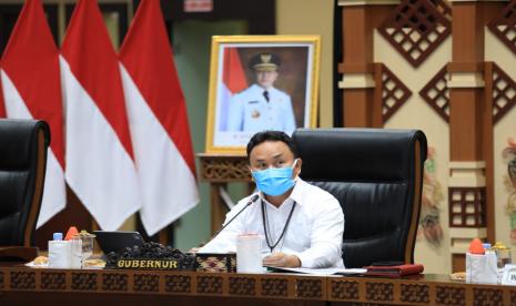 Gubernur Kalteng H Sugianto Sabran pimpin Rakor Kesiapsiagaan Pemerintah Daerah dalam penanganan  bencana alam dan bencana non alam di Kalteng , bertempat di Auala Jayang Tingang Kantor Gubernur Kalteng, Rabu (17/11).