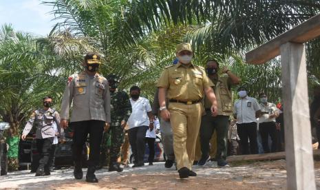 Gubernur Kepulauan Bangka Belitung (Babel), Erzaldi Rosman kembali mengunjungi Hutan Kemasyarakatan (HKM) Gempa 01, Mangrove Munjang, Kurau Barat, Kabupaten Bangka Tengah, Senin (3/8).