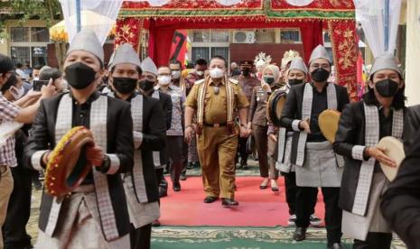 Gubernur Lampung Arinal Djunaidi membuka Temu Karya Taman Budaya se-Indonesia ke-20 di Bandar Lampung, Selasa (16/11).