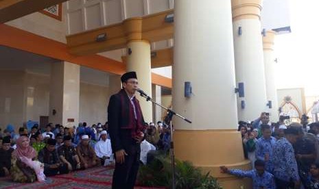 Gubernur NTB TGB Zainul Majdi menyampaikan ucapan perpisahannya sebagai Gubernur NTB yang berakhir pada Senin (17/9) di Kompleks Islamic Center NTB.